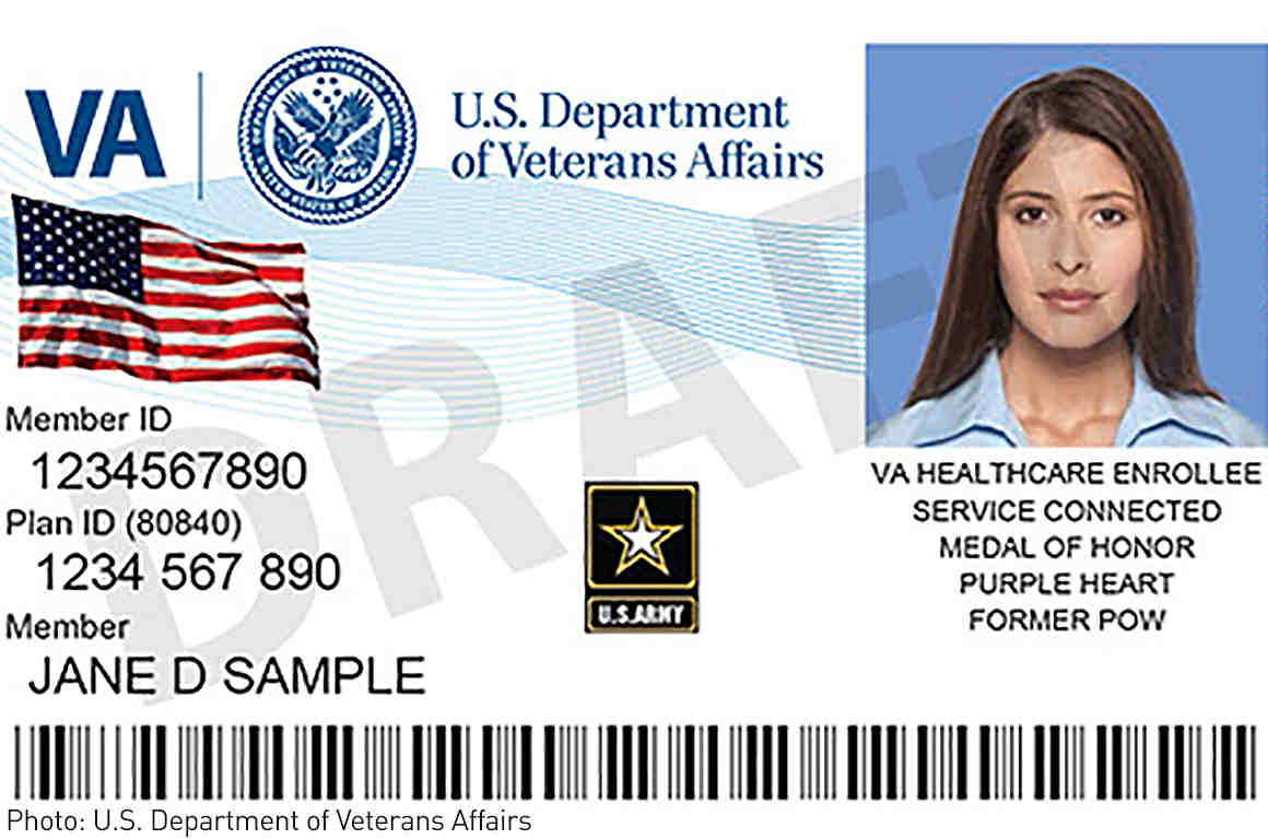 Us Military veteran ID Card