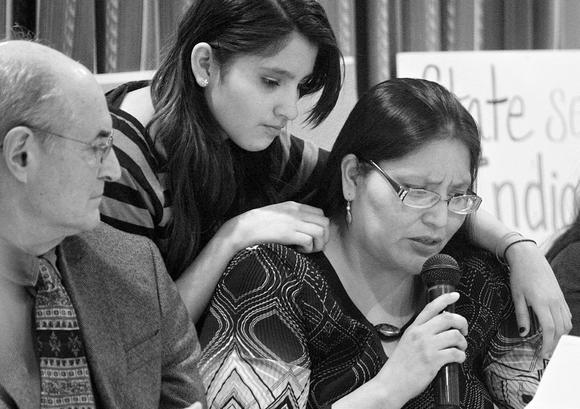 Social Worker at a hearing