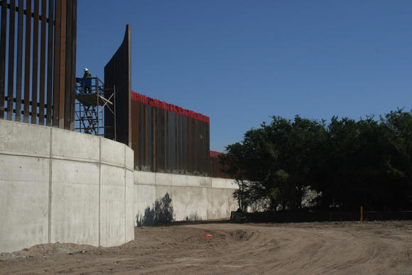 Levee Border Wall in the Lower Rio Grande Valley National Wildlife Refuge. 2009.