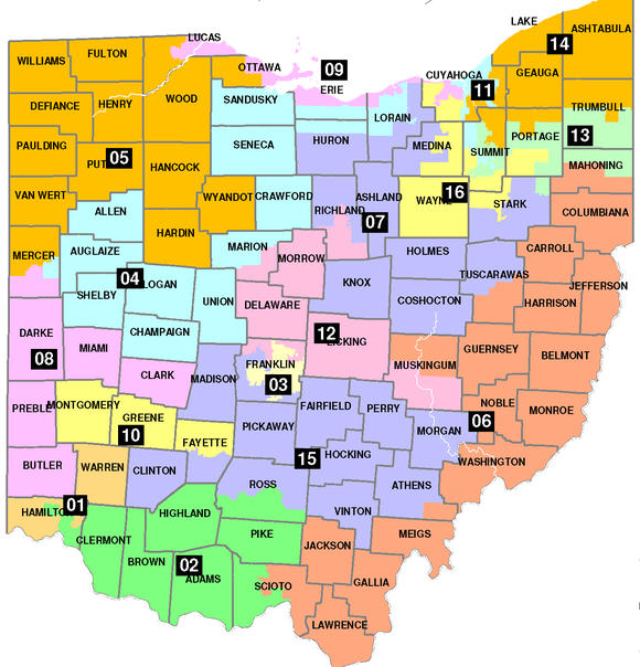 Current Ohio District Map