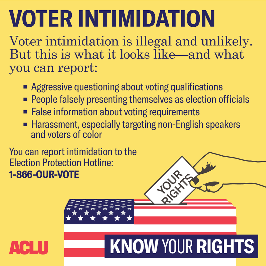 What To Do When Faced With Voter Intimidation American Civil 